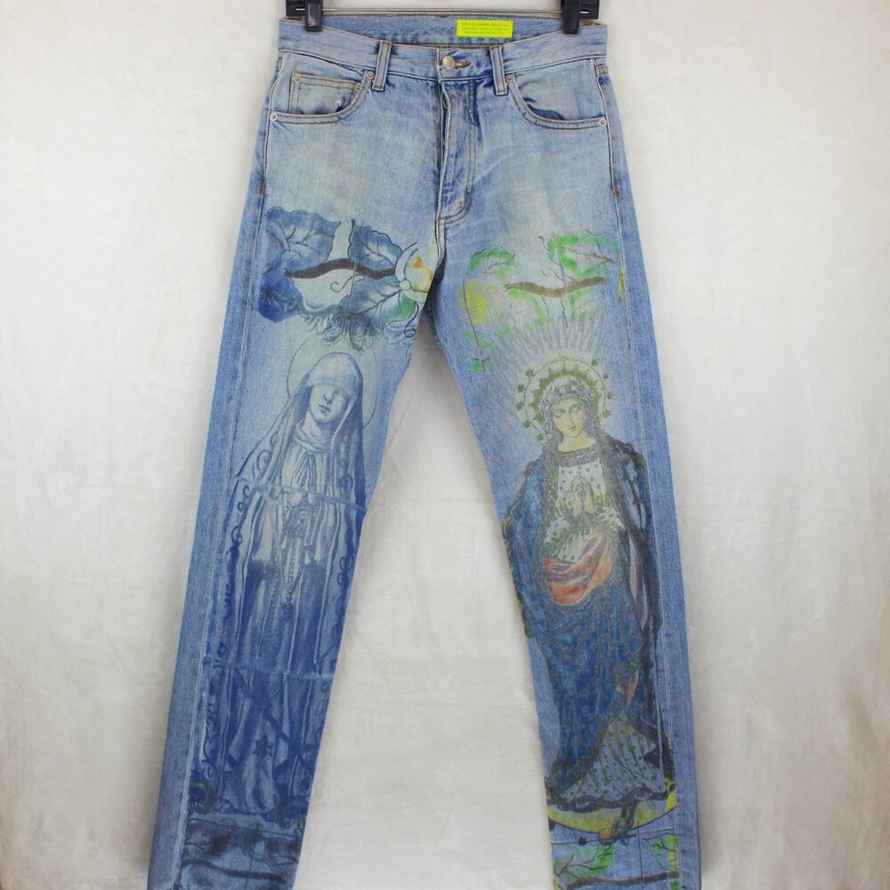 Rare Siberia Hills Spiritual Holy Jeans Mens (Size 28 Waist x 30 Inseam)